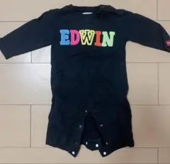 EDWIN カラフルロゴロンパース 黒