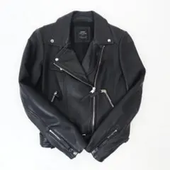 ラムレザー　ライダースジャケット　ZARA