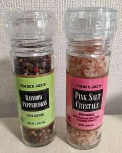 【TRADER JOE'S】レインボーペッパー、ピンクソルト2本セット（新品）のサムネイル