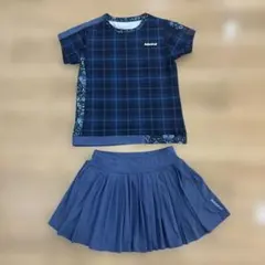 アドミラル　テニス　ウェア　M トップス　スコート　セット　M 青