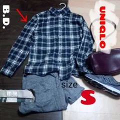 ユニクロ B.D.ネルシャツ S
