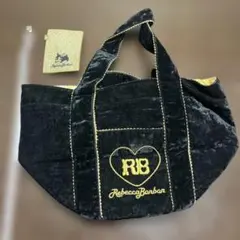 Rebecca Bonbon ベルベットハンドバッグ
