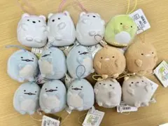 すみっコぐらし ばんざいゴムひも付きマスコット 14個セット