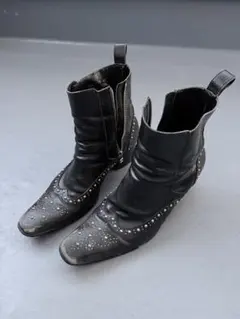 archive PISTOL STAR y2k swag 黒本革ブーツ - メルカリ
