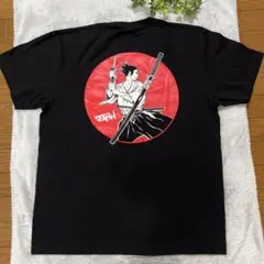 【新品・未使用】【武士道デザインTシャツ】メンズLサイズ★黒★