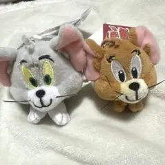 トムとジェリー クリップ ぬいぐるみ マスコット キーホルダー