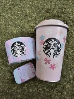 Starbucks 桜柄 VIA缶 スリーブ アフターコーヒーミント缶