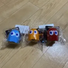 パックマン　プルバックカー　ゴースト　レッド　オレンジ　ブルー　3個　新品