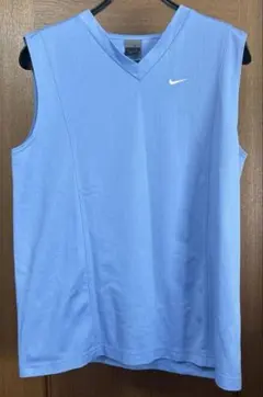ナイキ ノースリーブ センターロゴ ゲームシャツ 刺繍ロゴ タンクトップ 古着