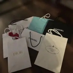 高級ブランド 紙袋セット 8点