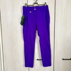 【新品タグ付】CHERVO 40 UVカット ストレッチ 吸汗速乾 パンツ 紫のサムネイル