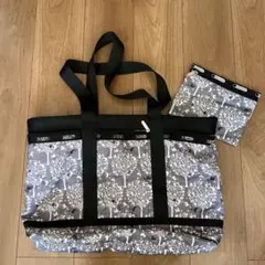 LESPORTSAC 花柄ボストンバッグ 大きめ ポーチ付き