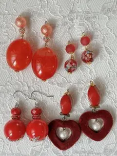 ハンドメイド　ピアス　4点セット　まとめ売り