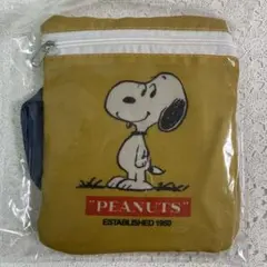 PEANUTS スヌーピー コンパクトエコバッグ マスタードのサムネイル