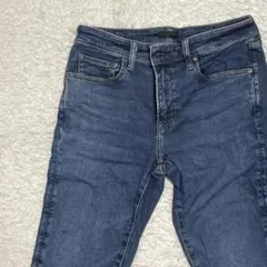 美品 UNIQLO ウルトラストレッチスキニーフィットジーンズ　ブルー　メンズ