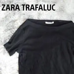 ZARA TRAFALUC ザラTRF 半袖シャツ ブラック USA/Sサイズ