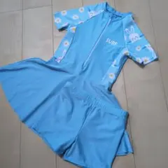 ウサギとデイジーのラッシュガードドレス 140cm