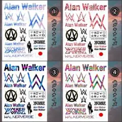 AlanWalker タトゥーシール（カラー①〜④Ver.）ウルトラジャパン