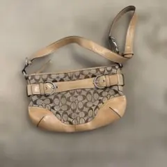 【極美品】コーチ ショルダーバッグ ベージュ