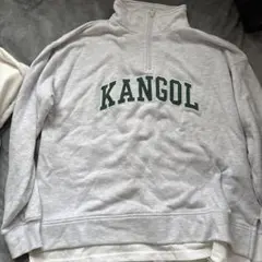 KANGOL グレー ハーフジップ トレーナー Mのサムネイル