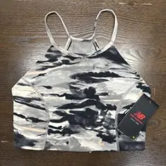 【新品タグ付】ニューバランス スポーツブラ M（インポートS）総柄 モノトーン
