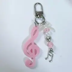 ♪音符♪ キーホルダー ハンドメイド 粘土 ウィッシュコア - メルカリ