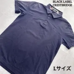 ブラックレーベルクレストブリッジ 半袖 ポロシャツ チェック Lサイズ