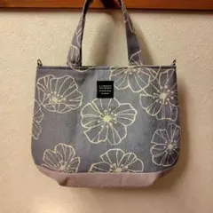 花柄ふっくらトートバッグハンドメイド
