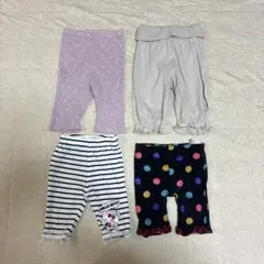 女の子　90cm 七分丈パンツ　レギンスセット　ボトムス　まとめ売り　女の子