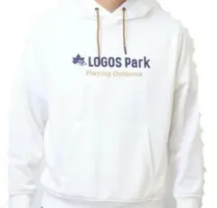 LOGOS Park フード付きトレーナー ホワイトSALE900円