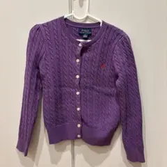 ラルフローレン　長袖ケーブルニット カーディガン サイズ5 115cm