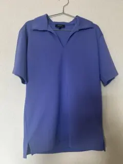 90s⭐︎A.P.C.アーペーセー⭐︎フランス製 スキッパーポロシャツ⭐︎ブルーのサムネイル