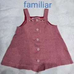 familiar　花刺繍ワンピース