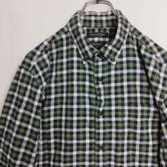 チ*ー様 バナナリパブリック 長袖シャツ BDシャツ チェック柄 マルチカラー