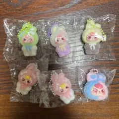 【BabyThree】　ベビースリー　ミニフィギュア　ストラップ　6個セット