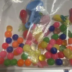 カラフルボールと金魚おもちゃセット金魚掬い　スーパーボール　送料450込み　え