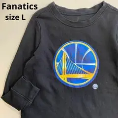 Fanatics US古着 プリント　長袖　スウェット　トレーナー　黒　ブラック