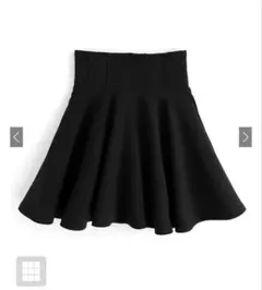 GRL インパン裏地付きコルセット風フレアミニスカート　gm728