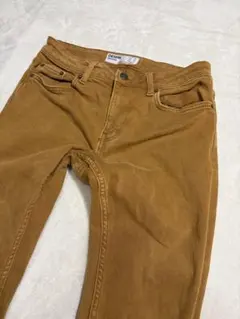 【希少】Bershka デニムパンツ キャメルEUR36 スキニーデニム