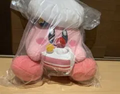 一番くじ　星のカービィCAFE　A賞もぐもぐピンク ショートケーキぬいぐるみ