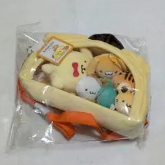 ポムポムプリン ぬいぐるみマスコット 麦わら帽子付き ポムポムプリン 収穫祭 むにゅぐるみ 麦わら帽子 マスコット レア