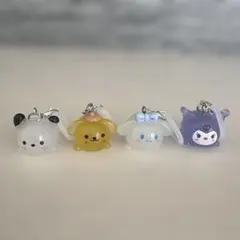 サンリオキャラクターズ 蓄光めじるしチャーム 4個セット
