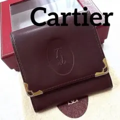 Cartier カルティエ コインケース 小銭入れ ボルドー レザー