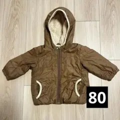 ユニクロ 80 ダウン フード付き ベージュUNIQLO