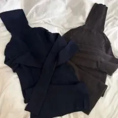 ユニクロ UNIQLO メリノリブタートルネックセーター ニット タートルネック