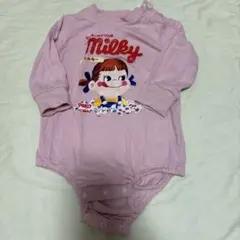 ミルキー ロンパース 80cm ピンク　ぺこちゃん　バースデイのサムネイル