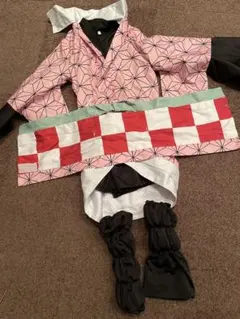 鬼滅の刃 竈門禰豆子 風 禰豆子の服 ねずこ 子供用 コスプレ　ハロウィン