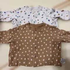 80サイズ　2枚セット　UNIQLO ベビー　カバーオール
