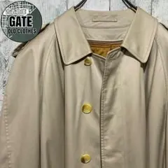 【※極上品】バーバリー★ノバチェックライナー付 ステンカラーコート 三陽商会 L