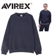 신품 AVIREX 스웨트 탑스 트레이너 아빌렉스 네이비